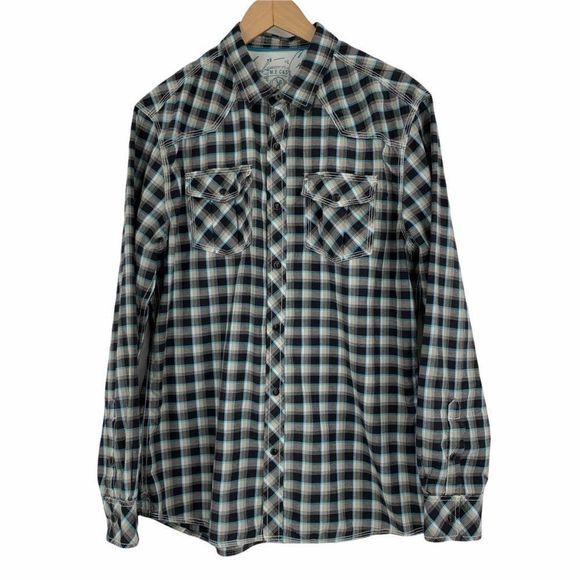 Men's Marc Ecko Plaid Shirt Casual 9825 Sz Large S - Picture 6 of 6
